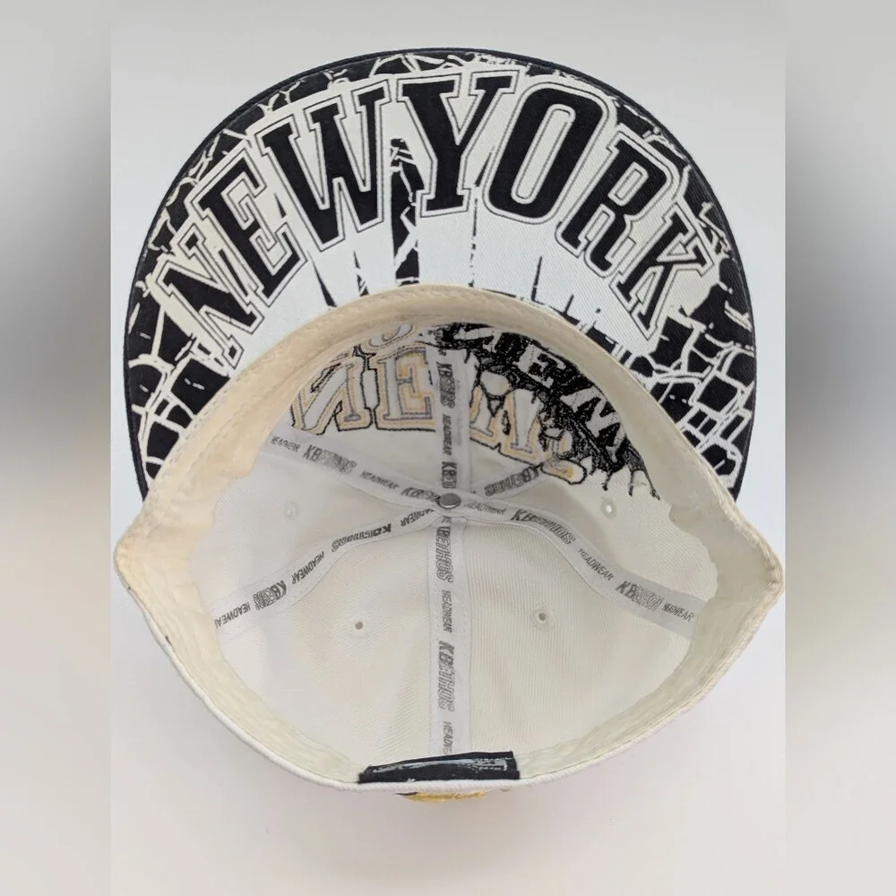 KBETHOS 'New York' Baseball Cap/Hat w/Embroidery Sequins & Inner Brim Graphics
